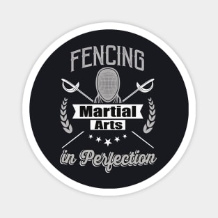 Fencing Martial Arts in Perfection Fencing Equipment Magnet